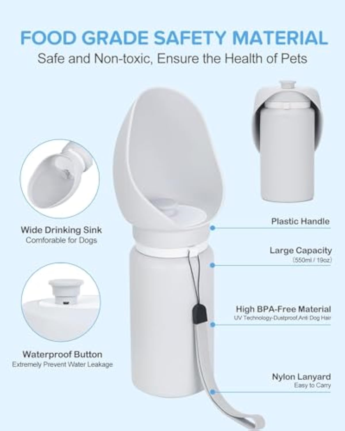 Furella Portable Dog Water Bottle