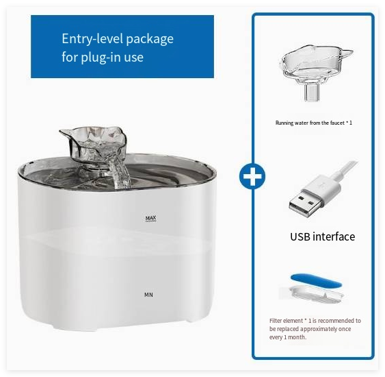 Furella Cat Water Fountain — Quiet & Filtered
